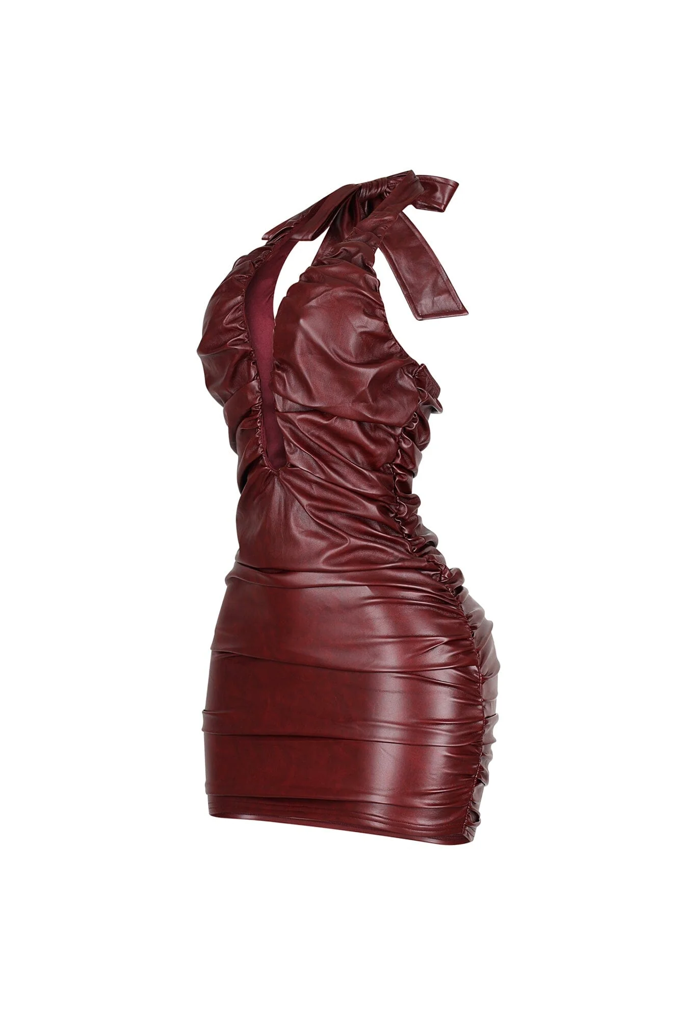 8565-Houston-Faux-Leather-Halter-Dress-8.webp Houston Faux Leather Halter Dress