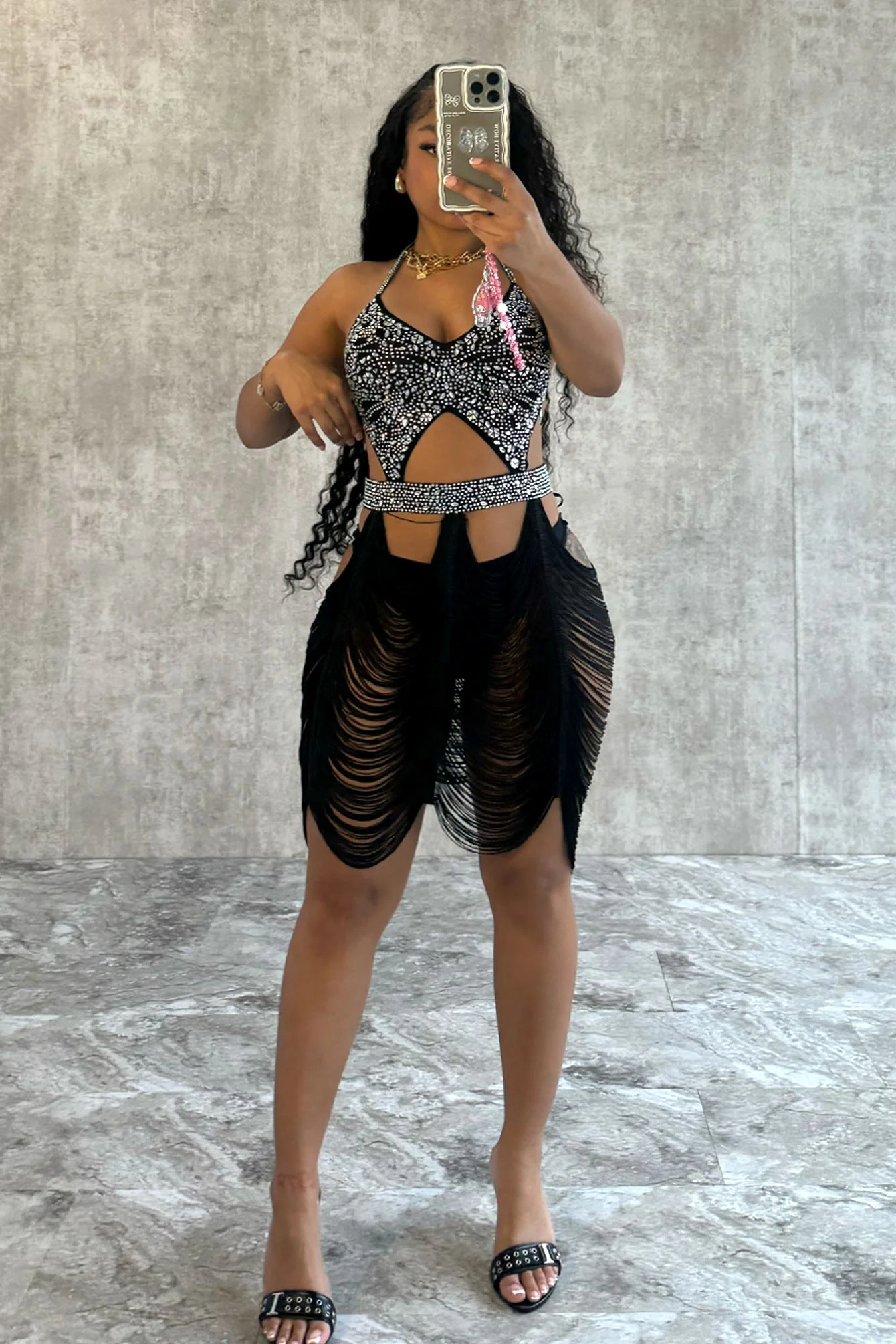 8631-Shake-It-Draped-Tassel-Fringe-Rhinestone-Dress-4.webp Shake It Draped Tassel Fringe Rhinestone Dress