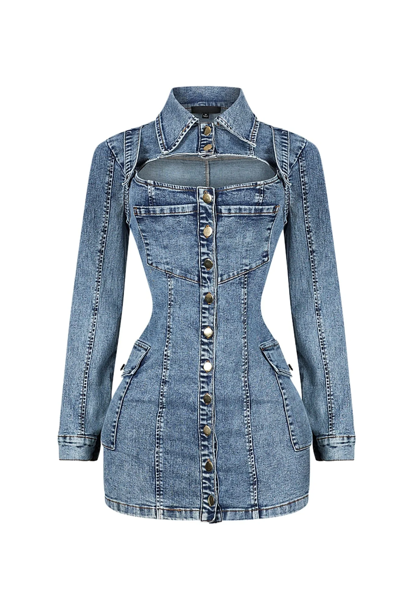 8656-Belinda-Overall-Strap-Denim-Mini-Dress-3.webp Belinda Overall Strap Denim Mini Dress