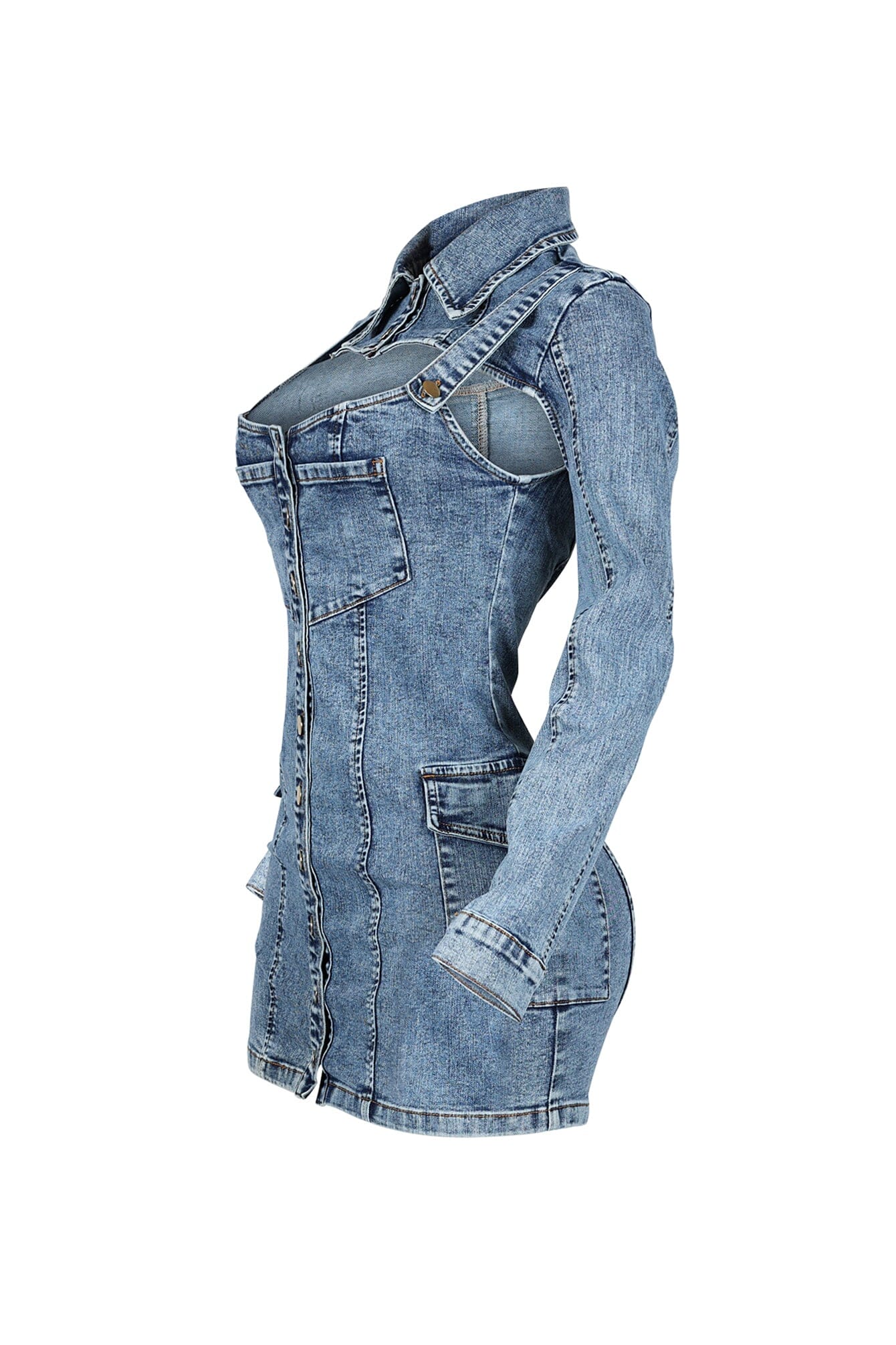 8656-Belinda-Overall-Strap-Denim-Mini-Dress-4.jpg Belinda Overall Strap Denim Mini Dress