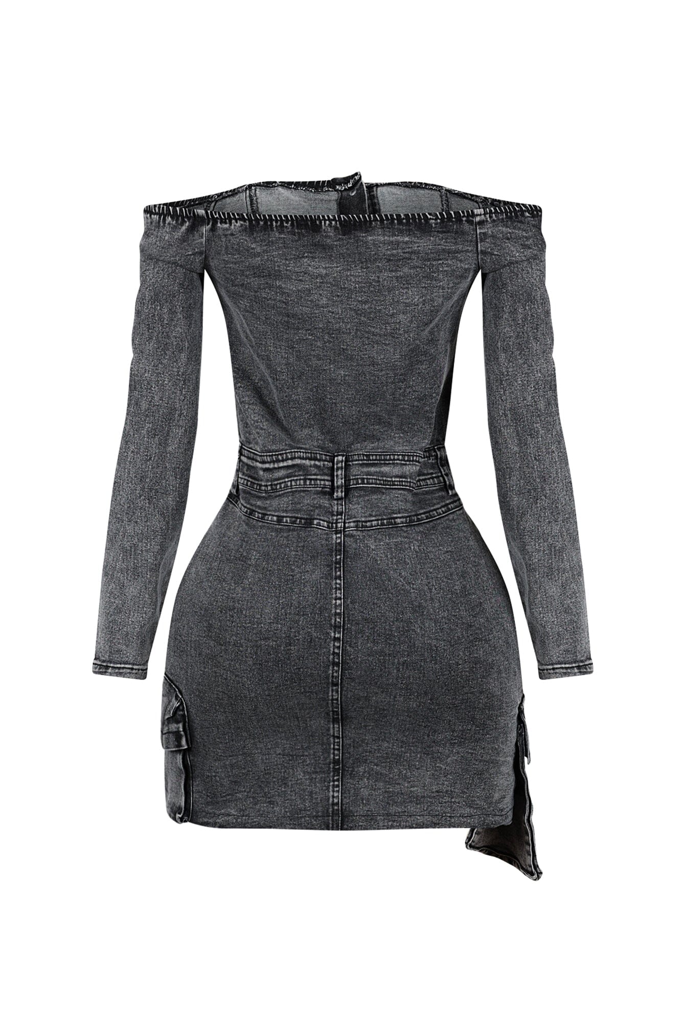 8687-Valencia-Off-Shoulder-Denim-Midi-Dress-4.jpg Valencia Off Shoulder Denim Midi Dress