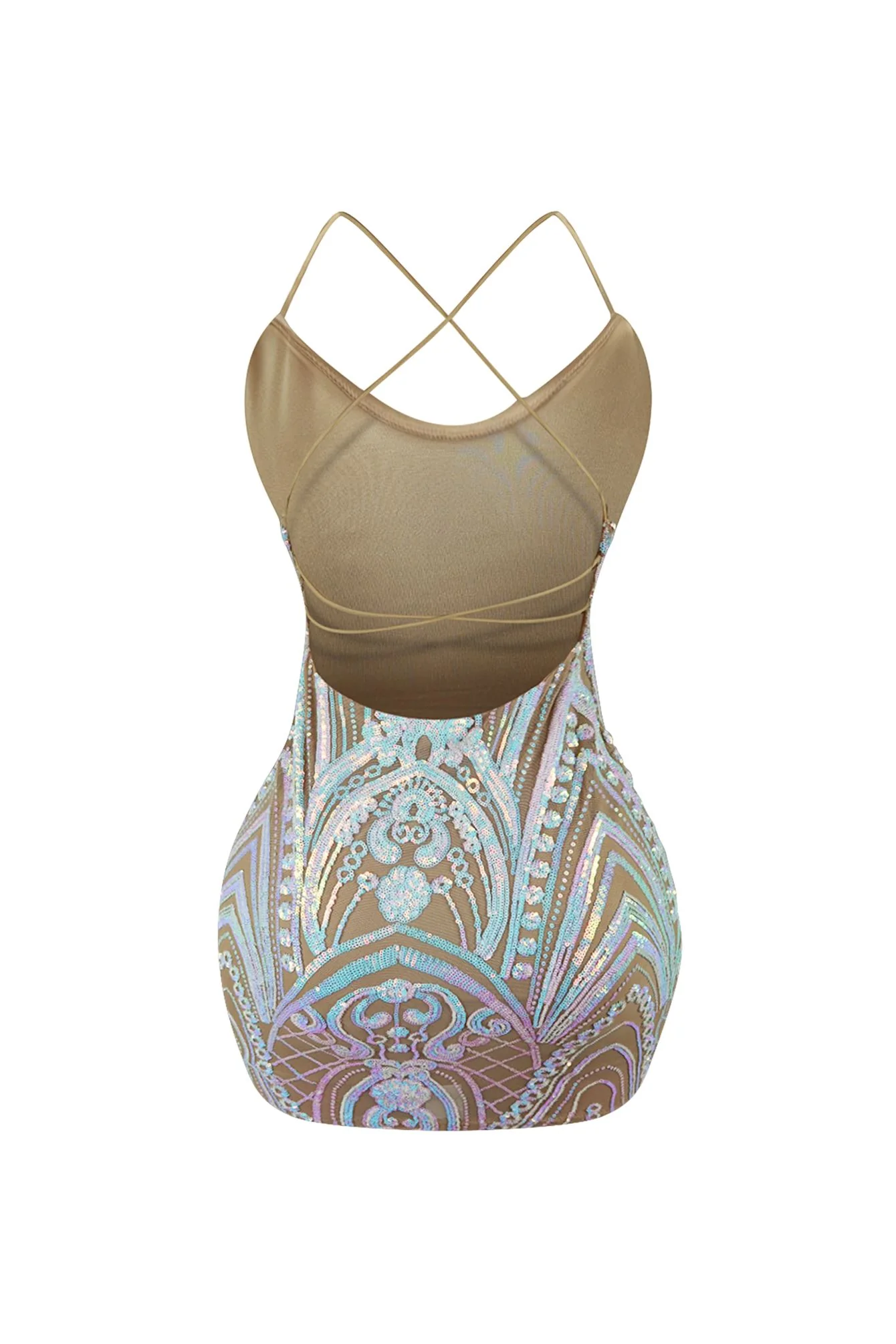 8700-Kylie-Sequin-Mesh-Mini-Dress-3.webp Kylie Sequin Mesh Mini Dress