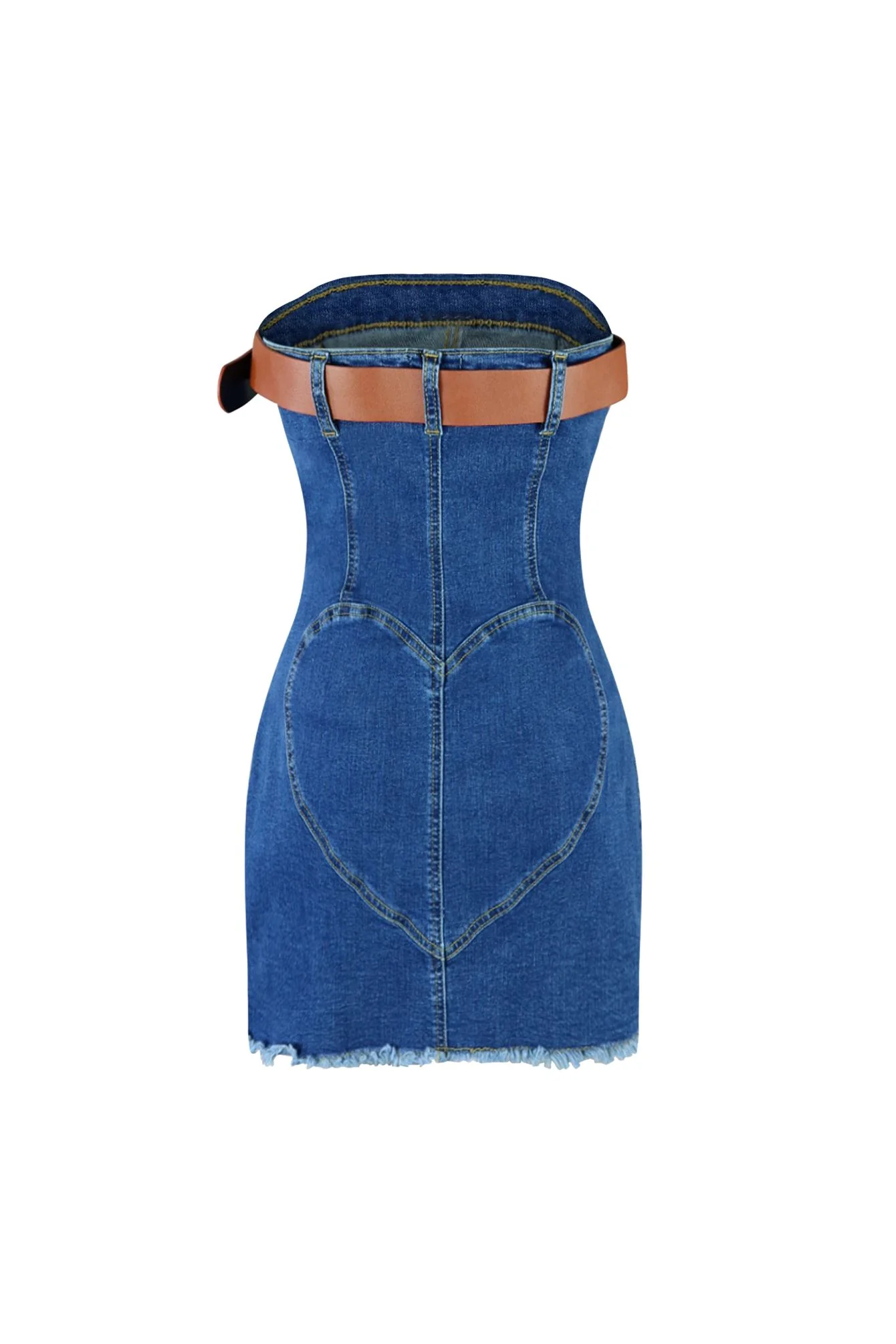 8704-Bottoms-Up-Belted-Denim-Tube-Dress-6.webp Bottoms Up Belted Denim Tube Dress