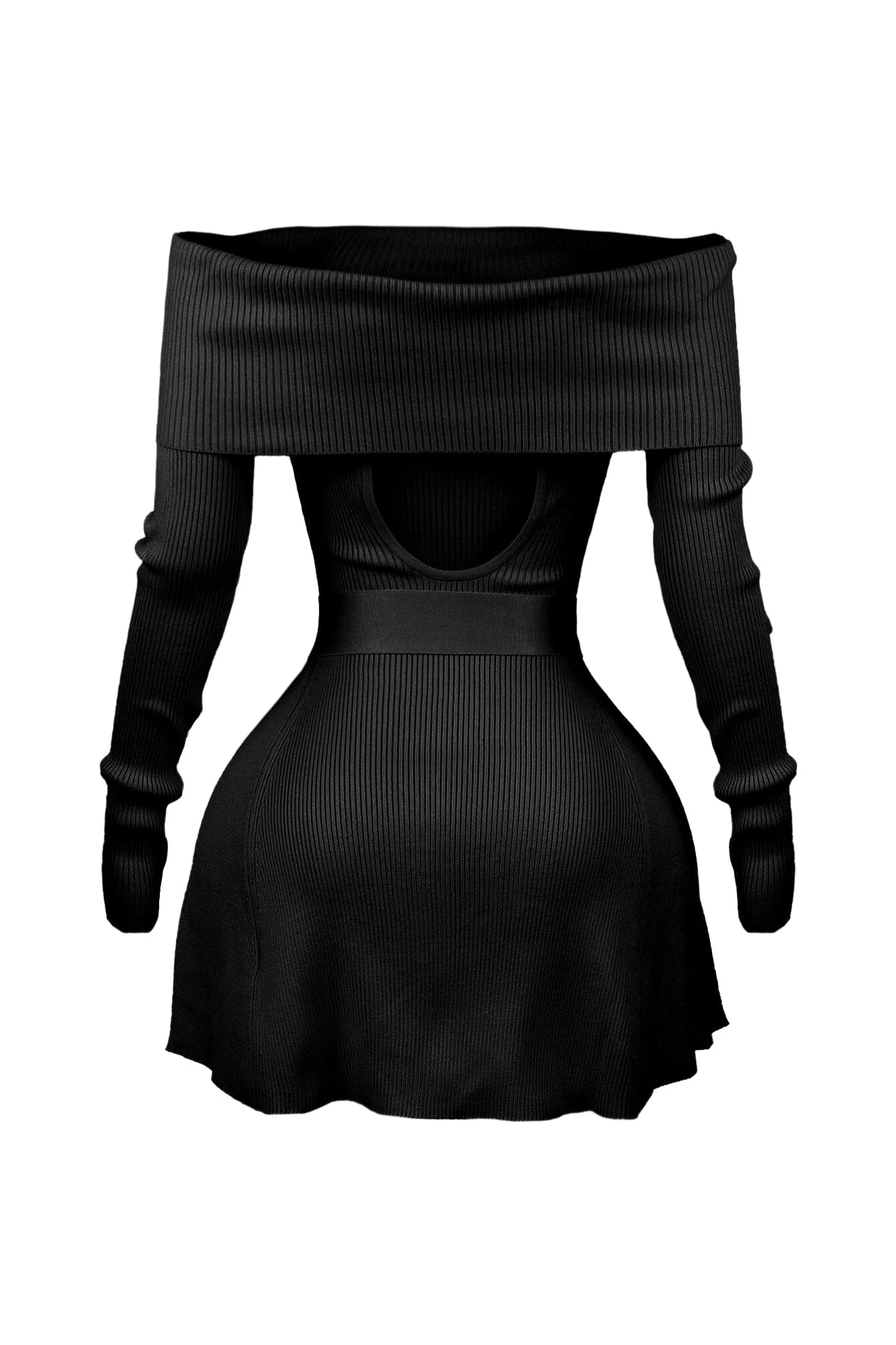 8708-Kara-Off-Shoulder-Flare-Mini-Dress-8.webp Kara Off Shoulder Flare Mini Dress