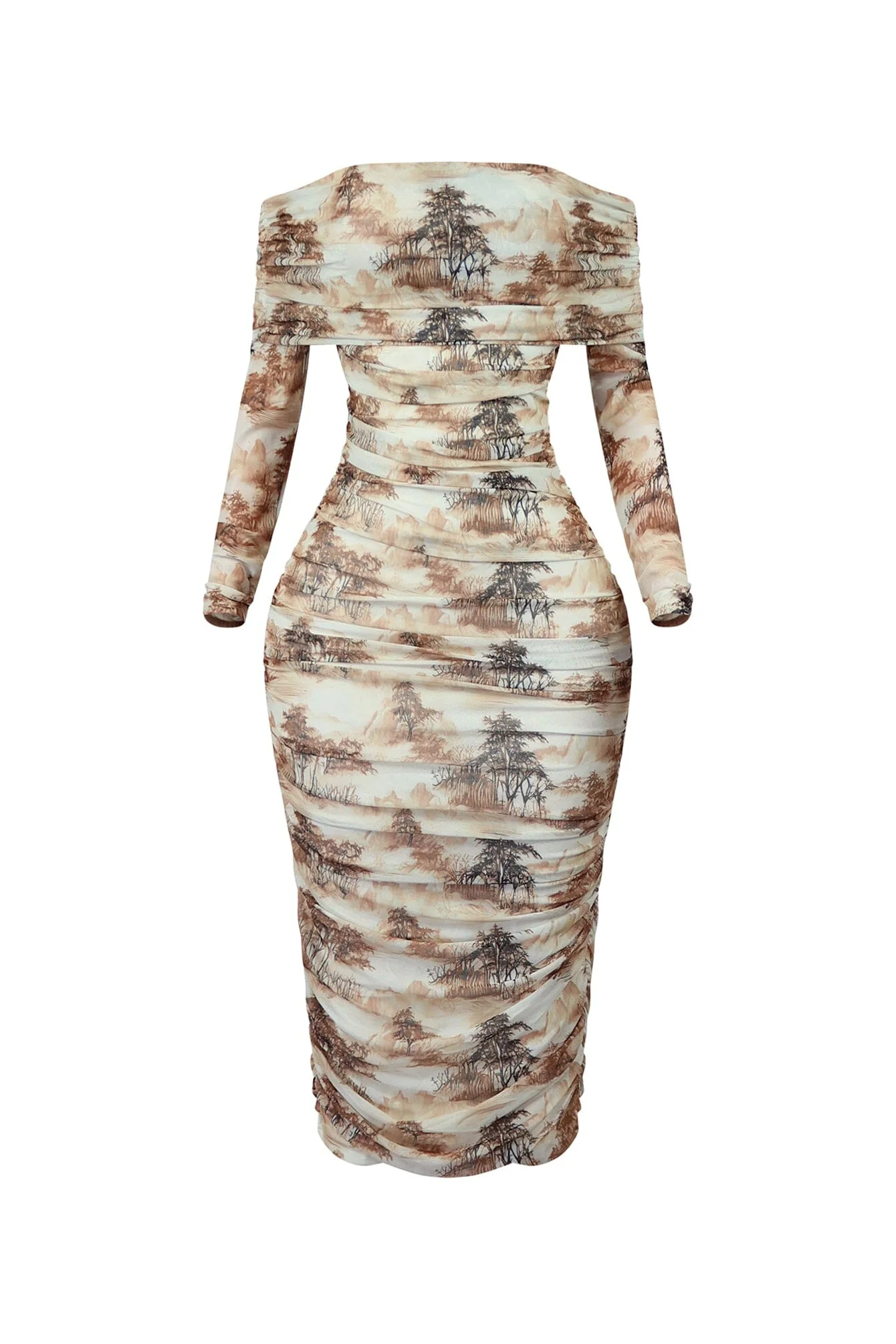 8771-Everson-Print-Mesh-Ruched-Off-Shoulder-Long-Sleeve-Midi-Dress-3.webp Everson Print Mesh Ruched Off Shoulder Long Sleeve Midi Dress