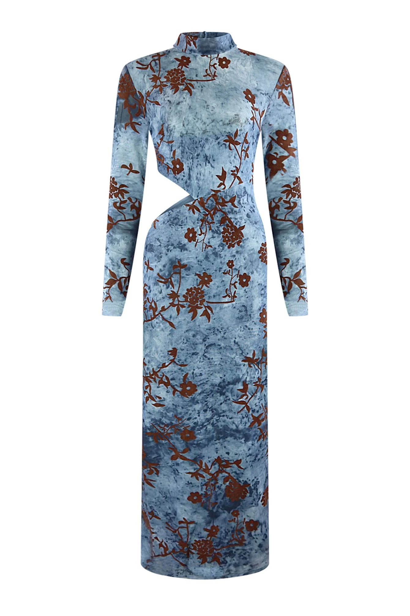 8795-Fallin-Sky-Floral-Print-Mesh-Dress-3.webp Fallin Sky Floral Print Mesh Dress