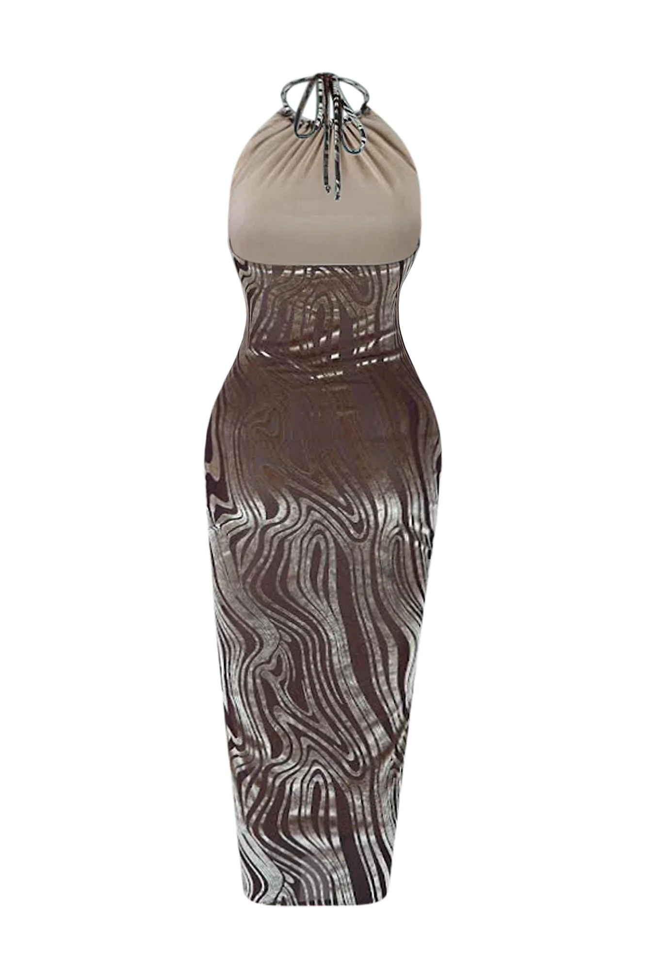 8914-Espresso-Velvet-Burnout-Mesh-Halter-Midi-Dress-3.webp Espresso Velvet Burnout Mesh Halter Midi Dress