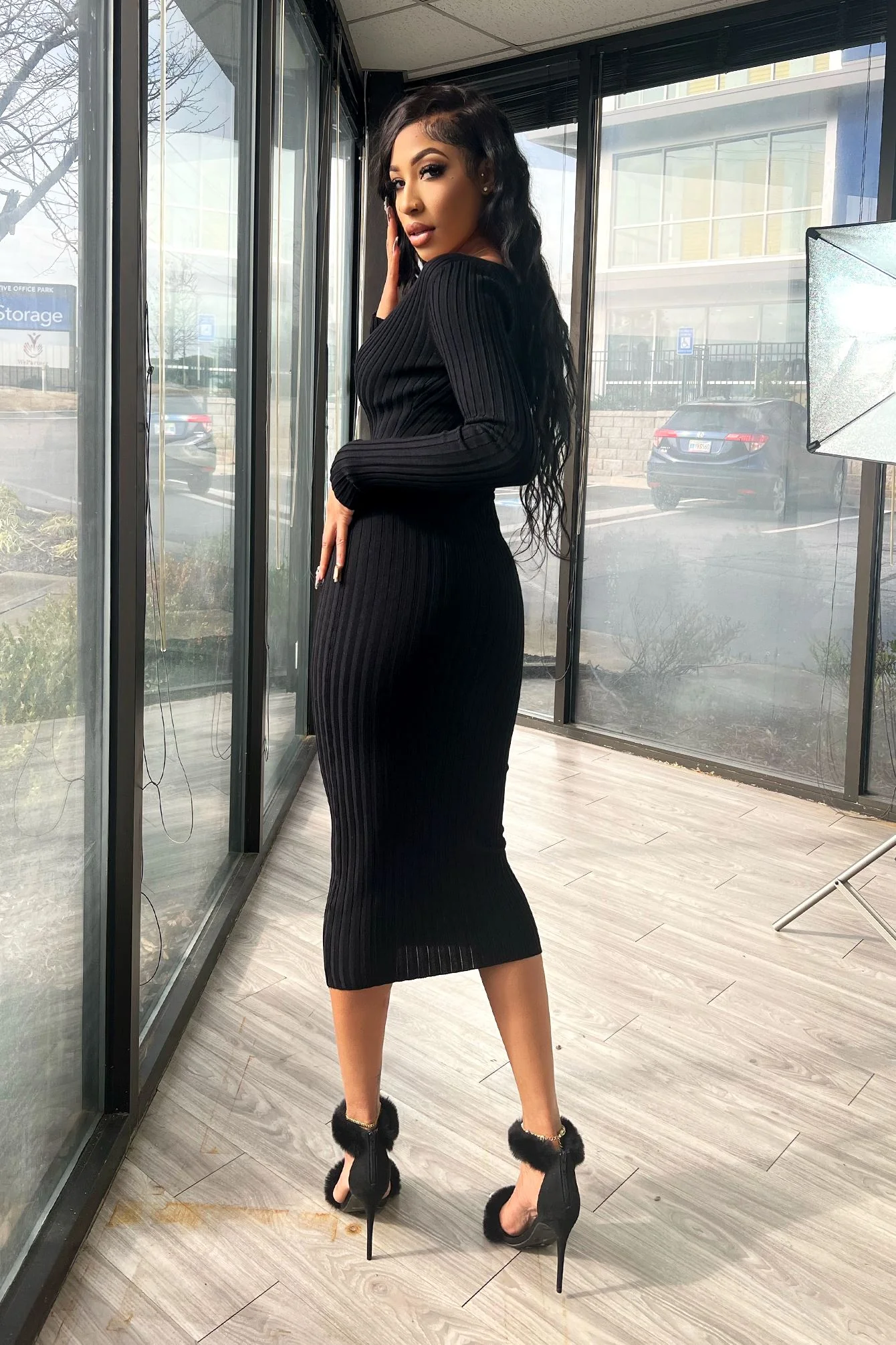 8920-Louis-Ribbed-Midi-Dress-with-Bra-SET-4.webp Louis Ribbed Midi Dress with Bra SET