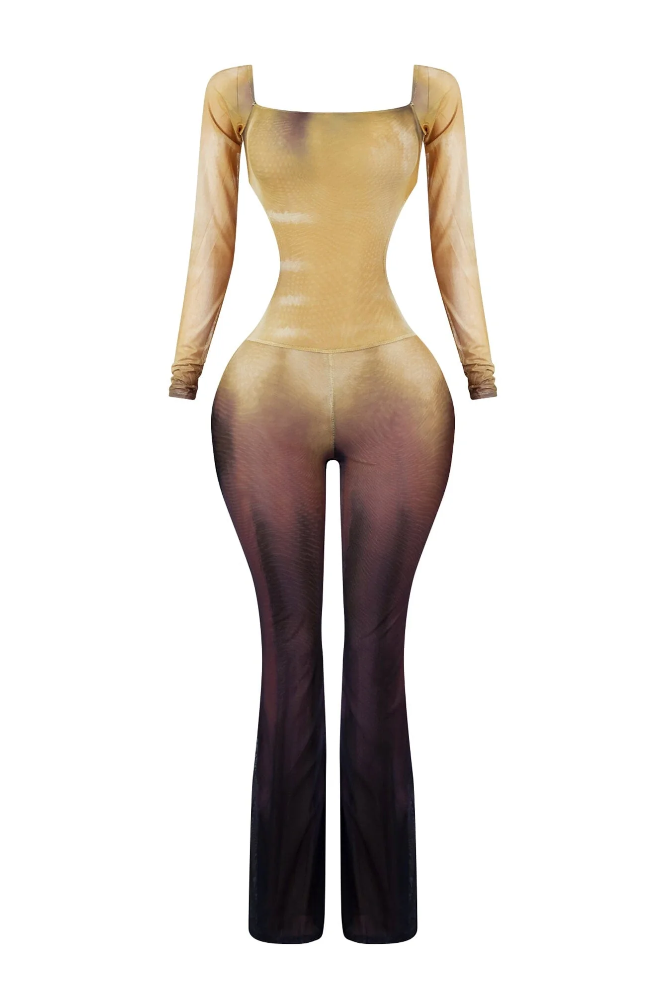 8974-Euphoria-Mesh-Ombre-Long-Sleeve-Jumpsuit-3.webp Euphoria Mesh Ombre Long Sleeve Jumpsuit
