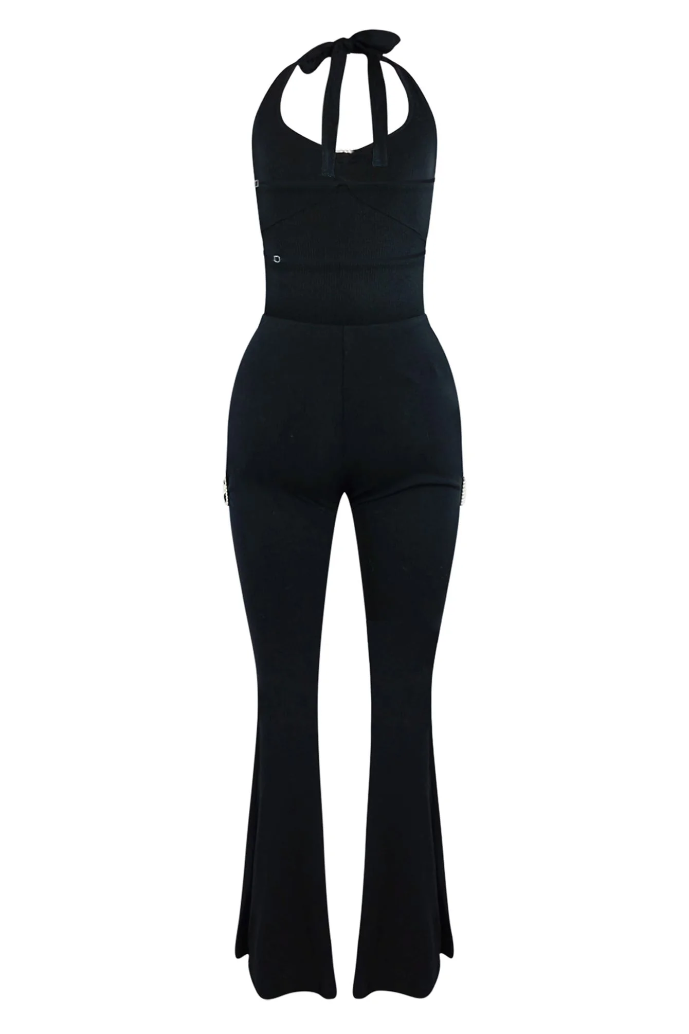 9096-Casual-Effect-Halter-Rhinestone-Buckle-Jumpsuit-4.webp Casual Effect Halter Rhinestone Buckle Jumpsuit