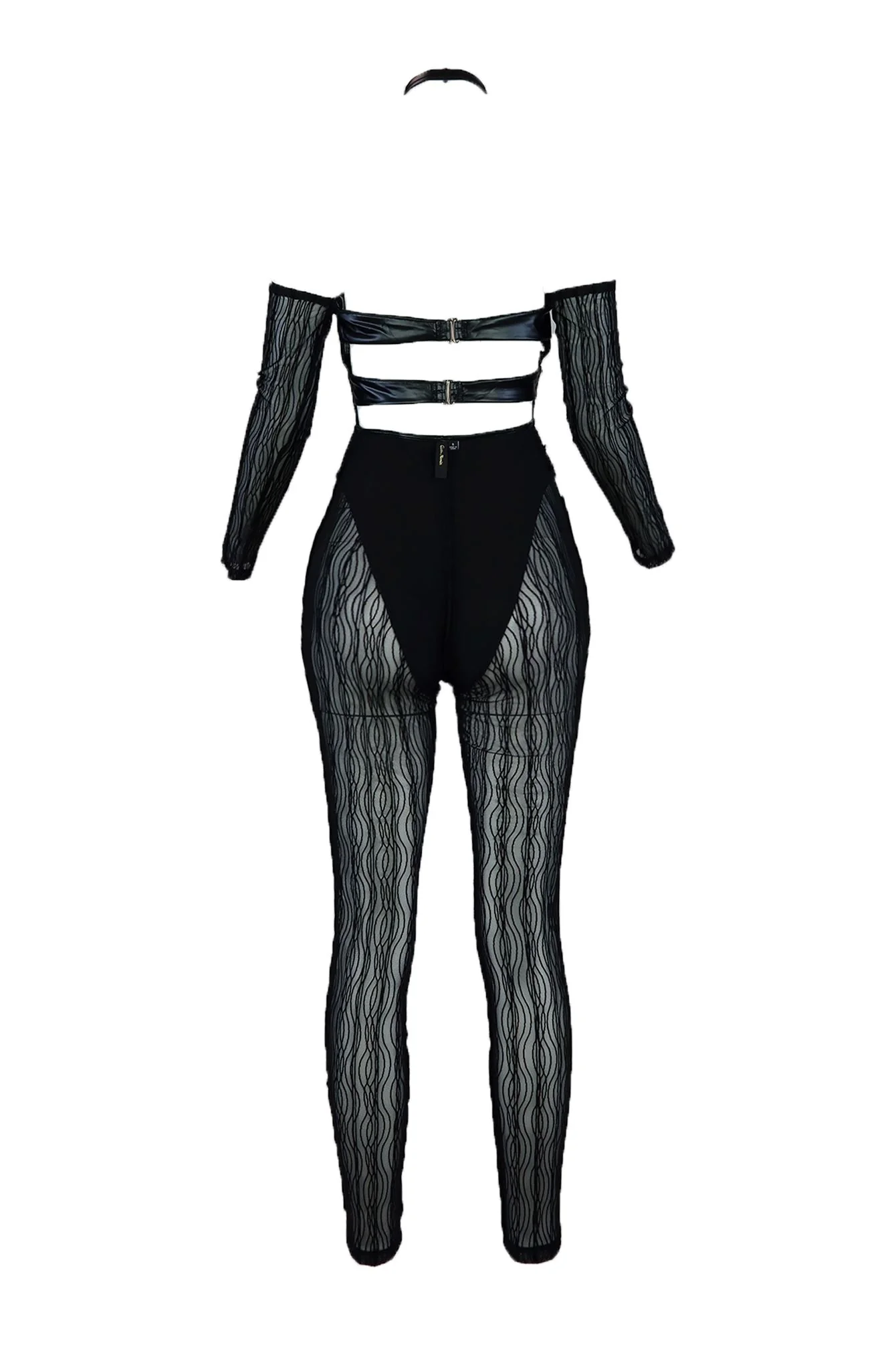 9136-Claude-Grommet-Leather-Mesh-Jumpsuit-3.webp Claude Grommet Leather Mesh Jumpsuit
