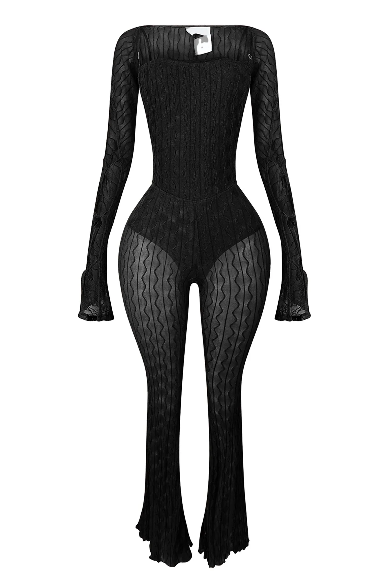 9167-Alexi-Mesh-Textured-Jumpsuit-With-Shrug-5.webp Alexi Mesh Textured Jumpsuit With Shrug