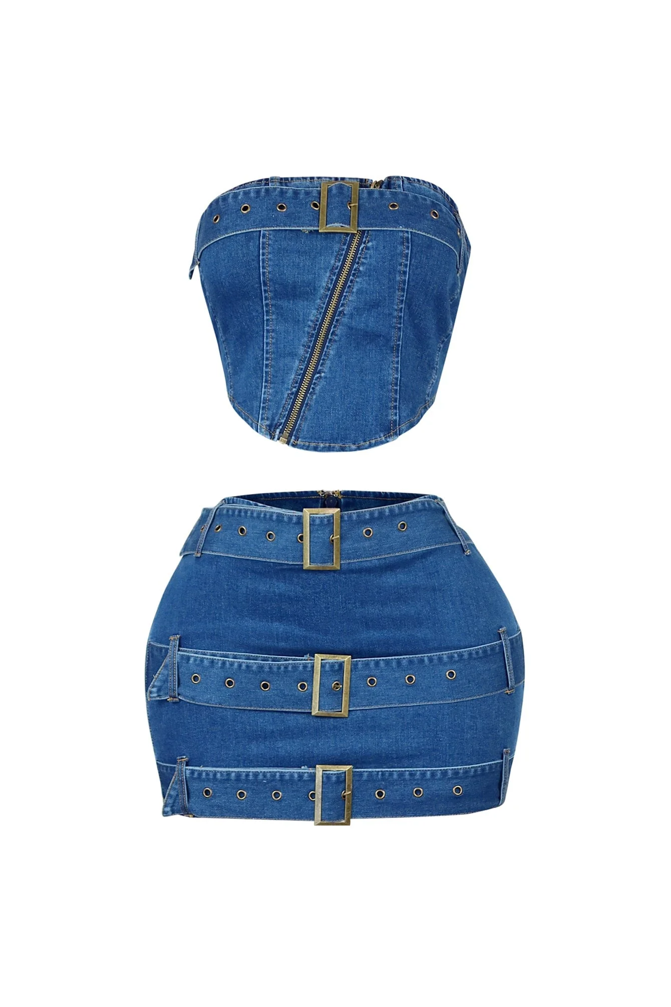 9251-Jade-Denim-Belted-Tube-Top-Skirt-SET-3.webp Jade Denim Belted Tube Top & Skirt SET