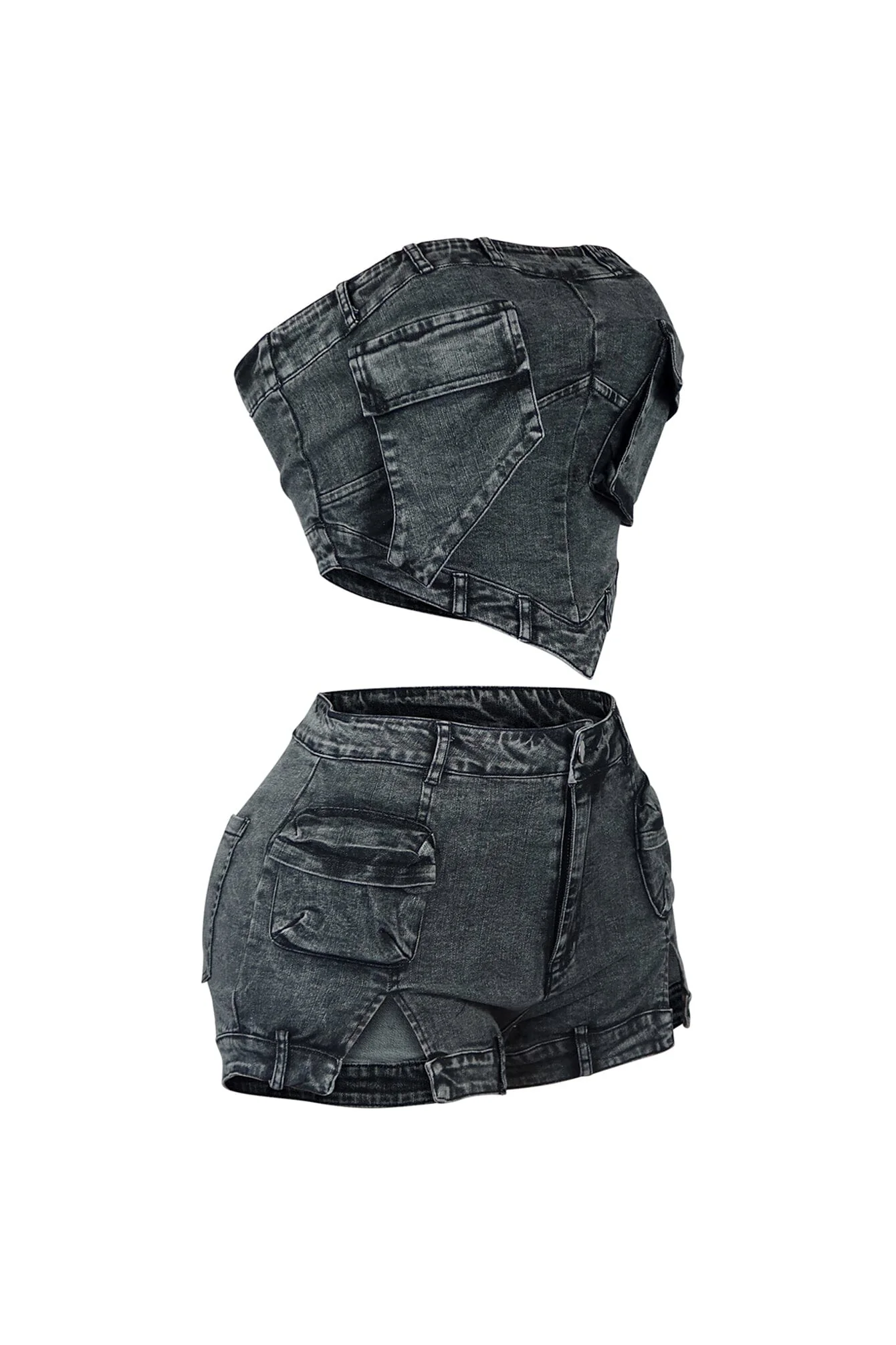 9292-Lana-Washed-Denim-Top-Shorts-SET-5.webp Lana Washed Denim Top & Shorts SET