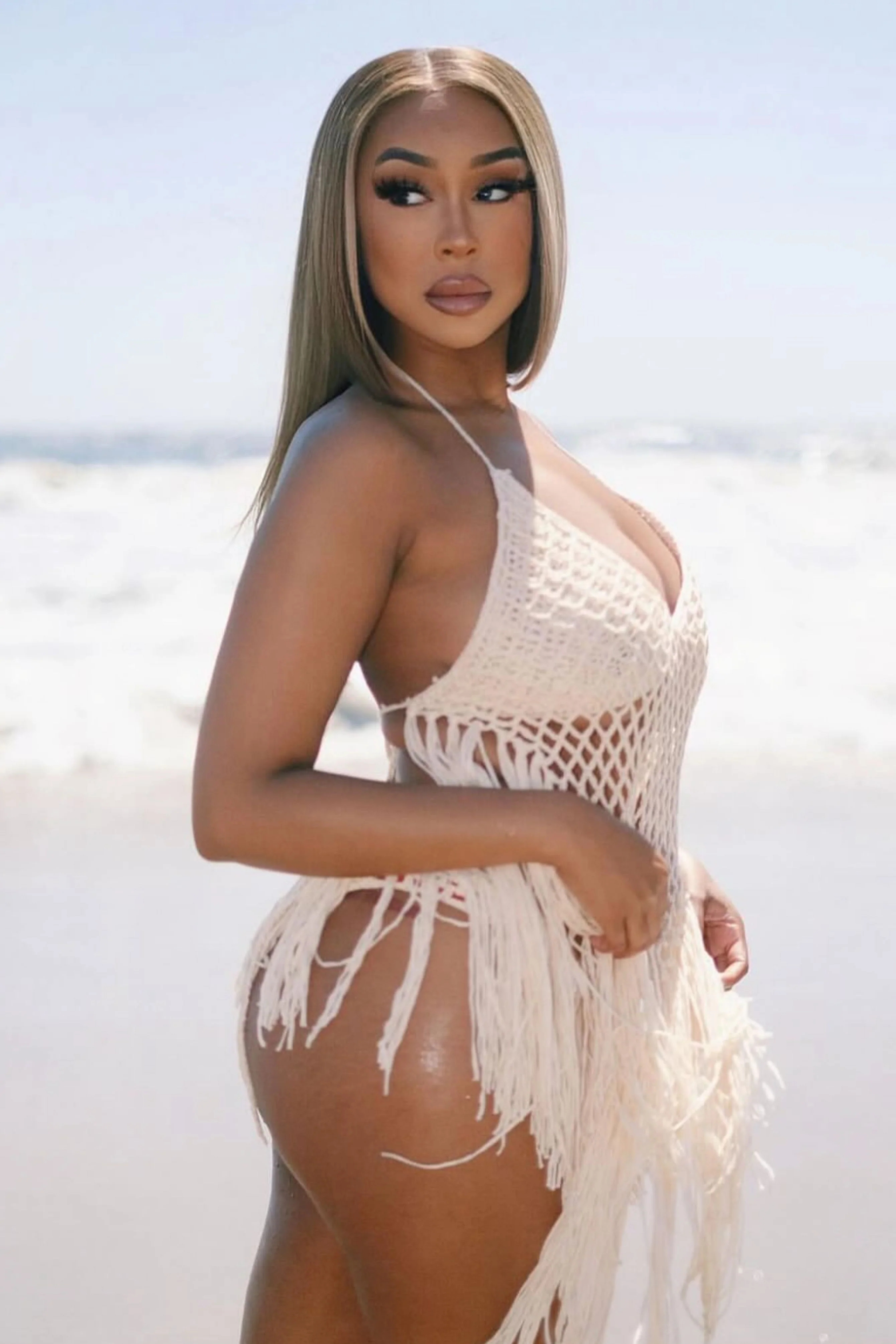 Hailey Crochet 2 Piece Sunsuit SET