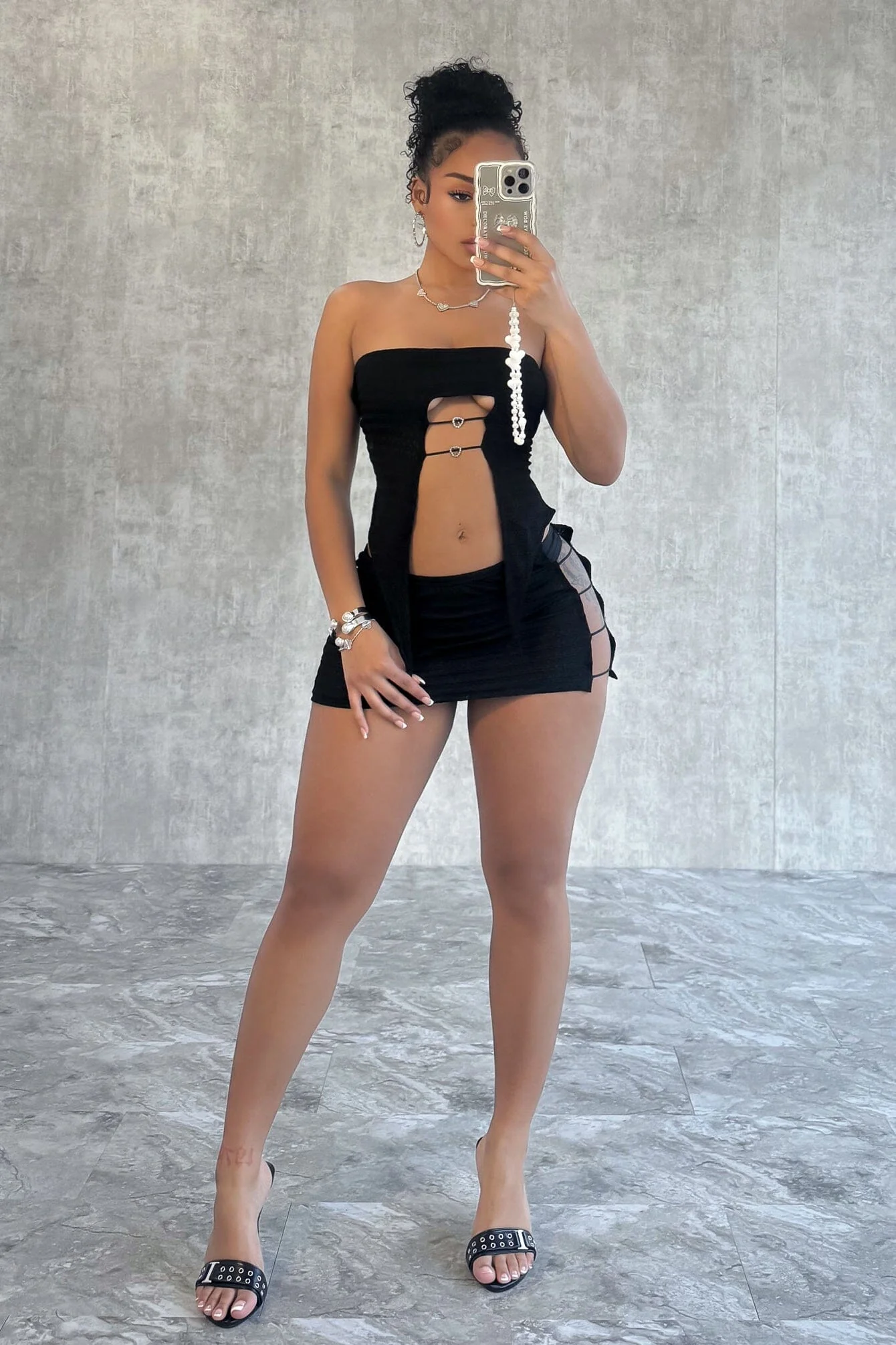 9389-Endless-Back-Lace-Up-Top-Skirt-SET-3.webp Endless Back Lace Up Top & Skirt SET