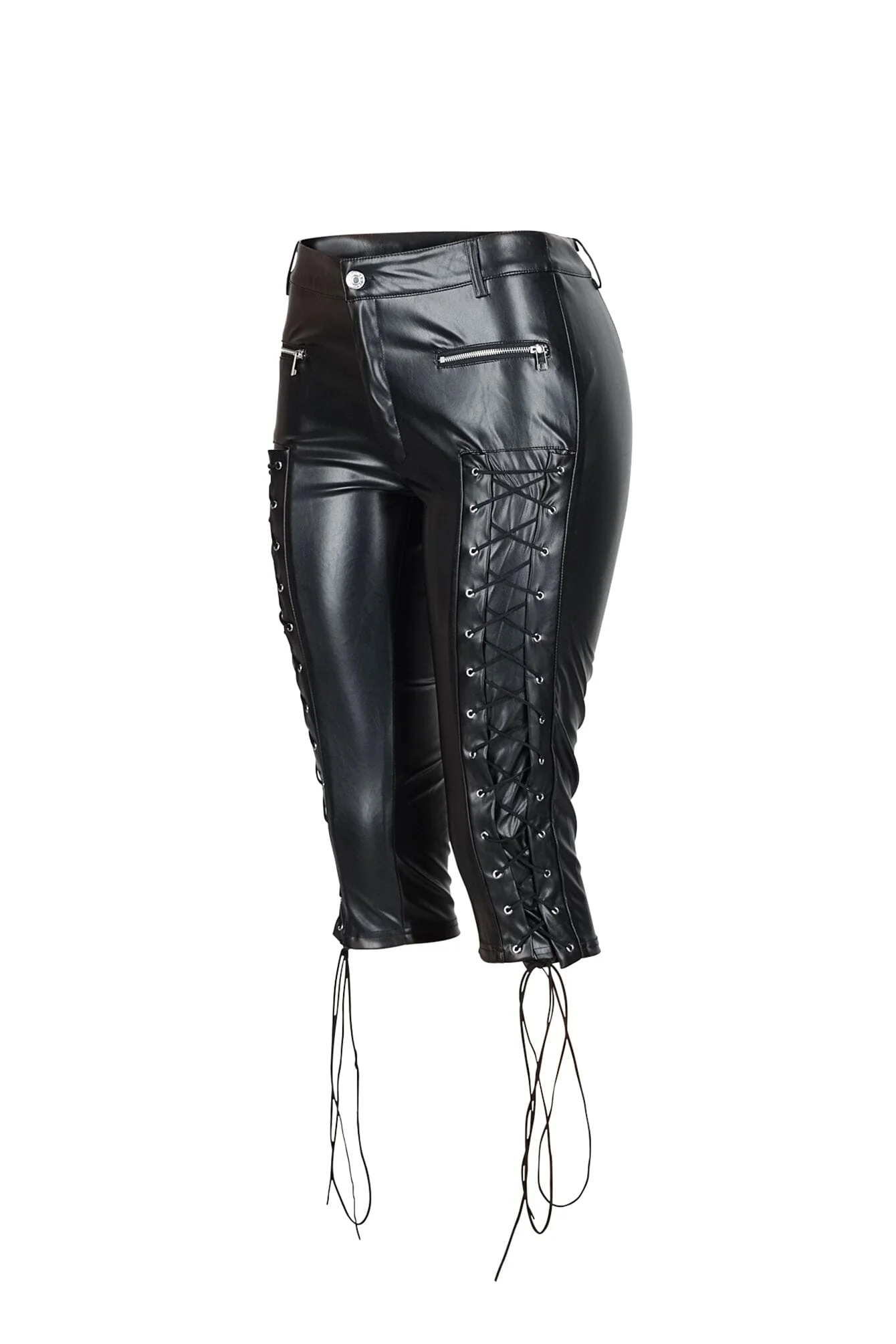 940-Hype-PU-Lace-Up-Capri-Pants-4.webp Hype PU Lace Up Capri Pants