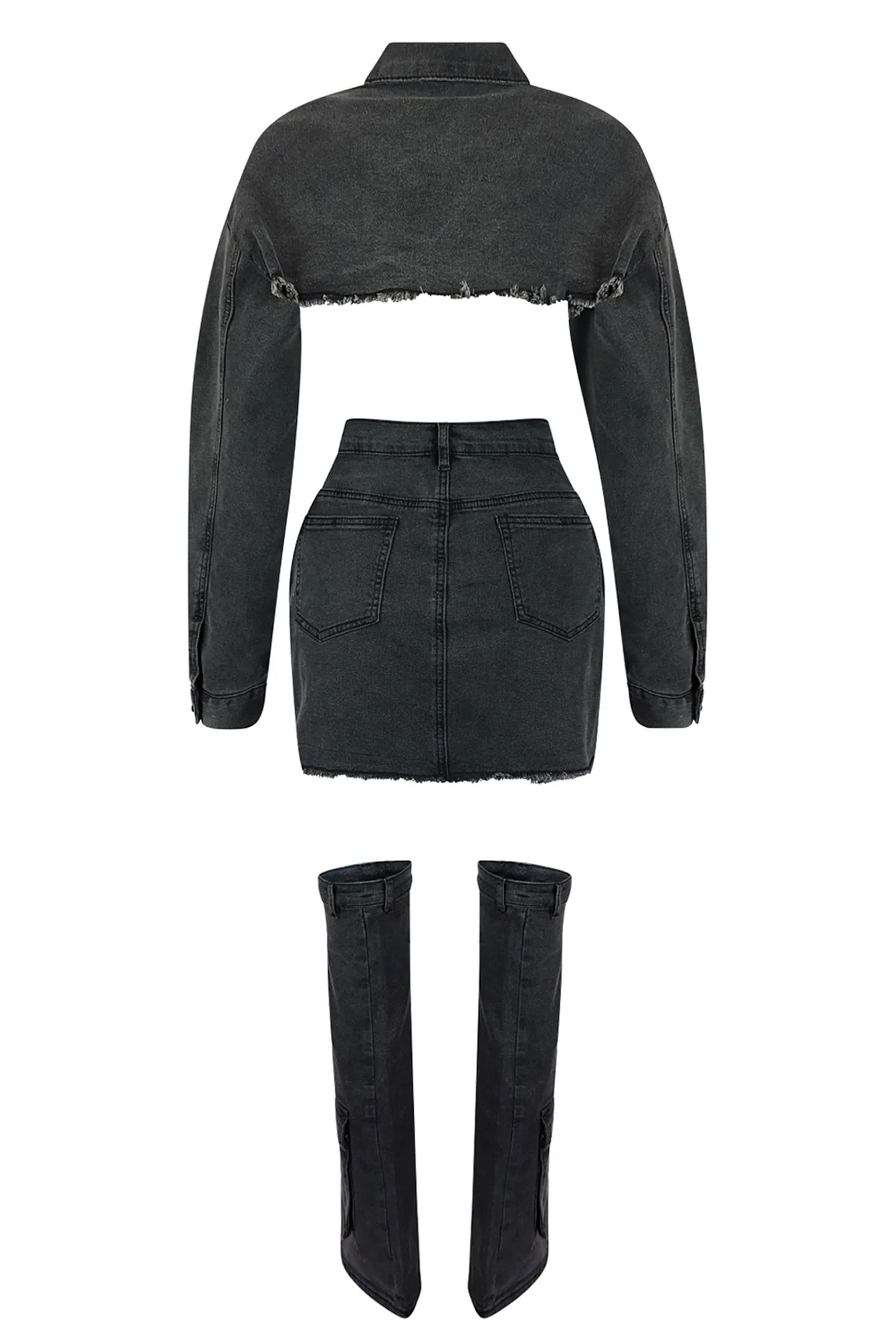 9462-Stud-Denim-Jacket-Skirt-Leg-Warmers-SET-3.webp Stud Denim Jacket & Skirt Leg Warmers SET