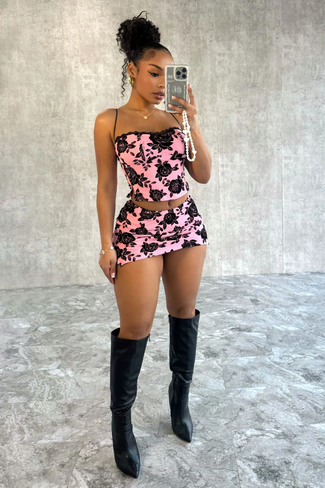 9503-I-Want-You-Floral-Top-Skirt-SET-3.webp I Want You Floral Top & Skirt SET