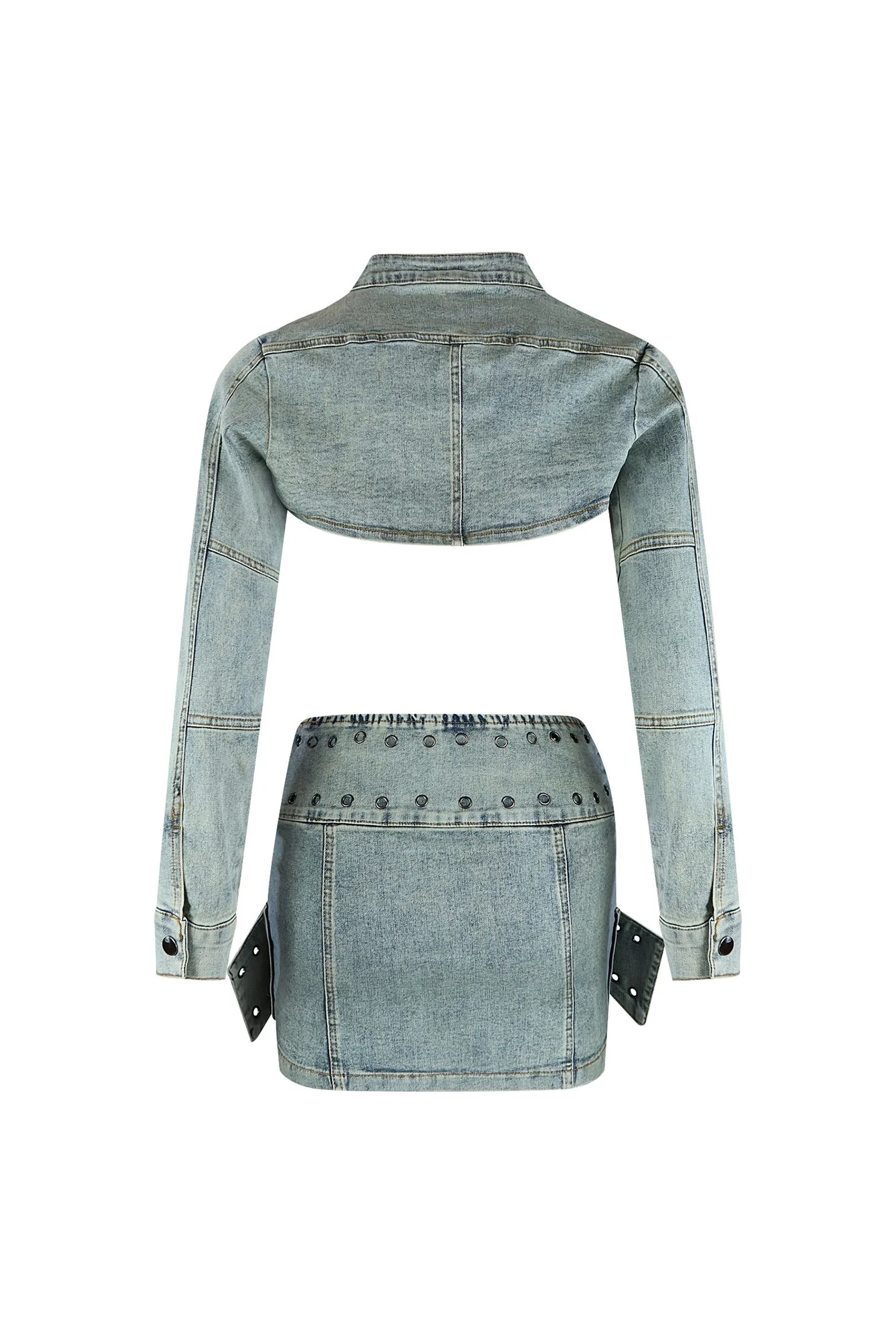 9581-Toxic-Buckle-Crop-Jacket-Buckle-Skirt-SET-6.webp Toxic Buckle Crop Jacket & Buckle Skirt SET