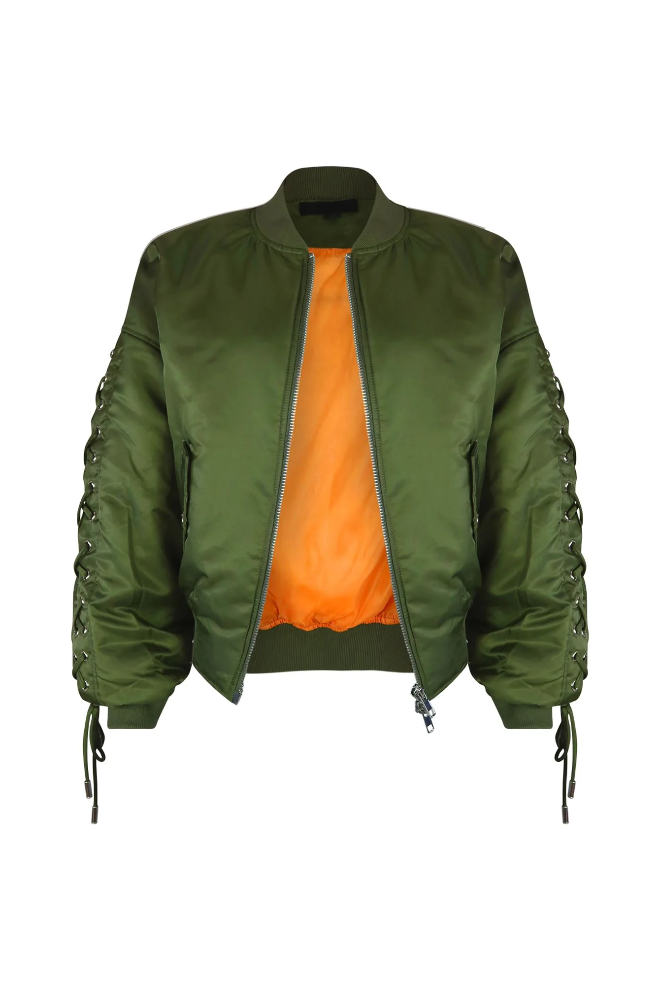 Kristy Oversized Nylon Bomber Jacket