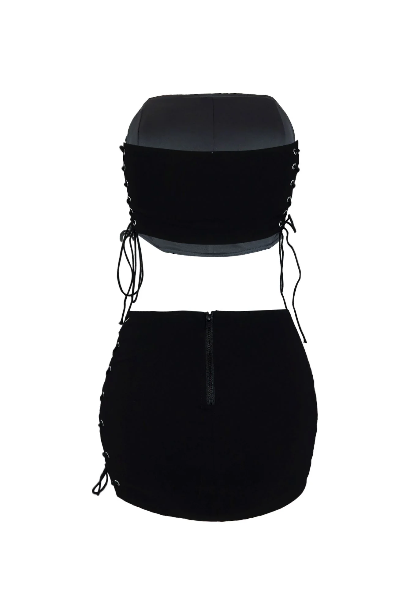 9634-Life-Of-Sin-Lace-Up-Top-Skirt-SET-4.webp Life Of Sin Lace Up Top & Skirt SET