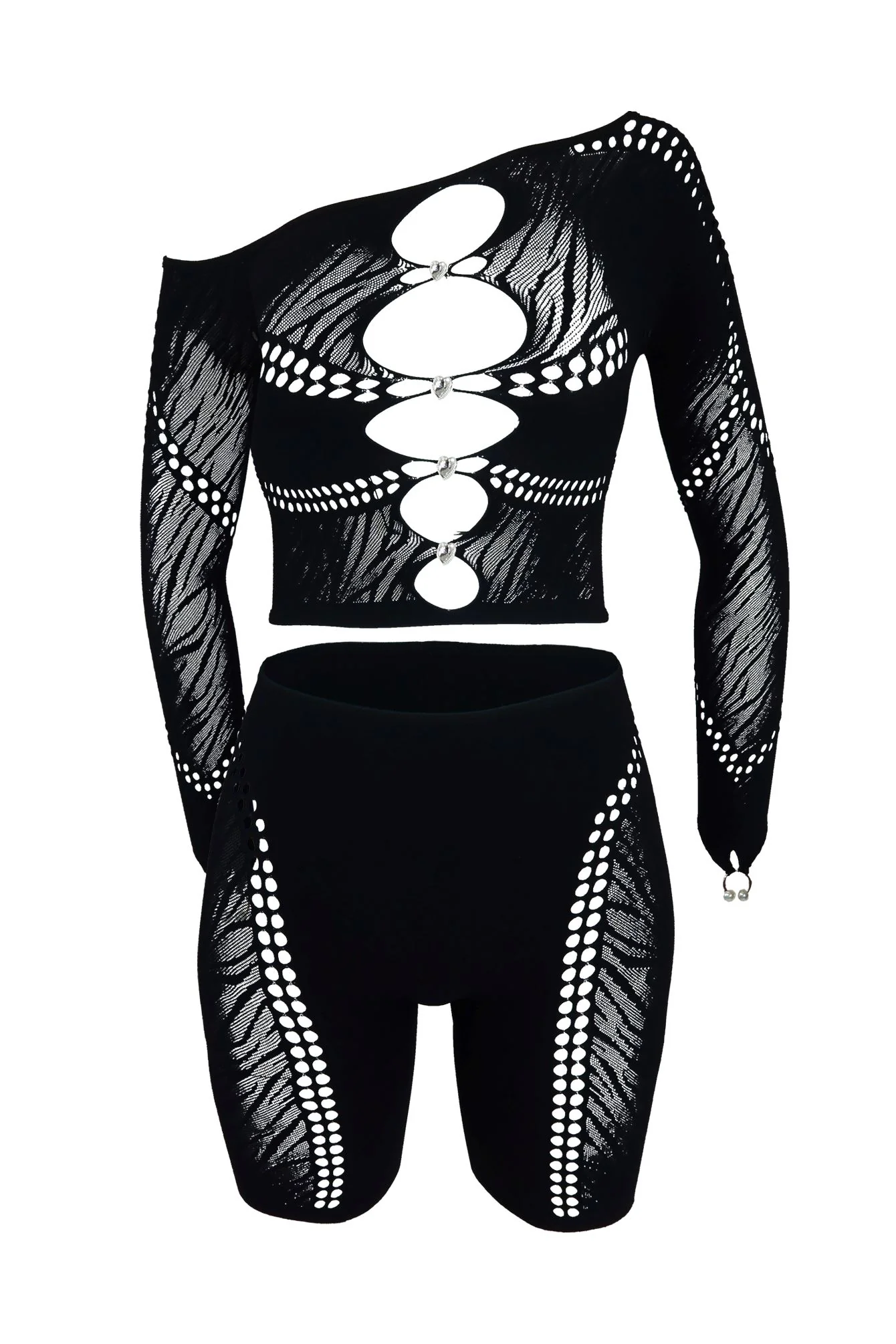 9650-Stefani-Hallow-Out-Top-Shorts-SET-3.webp Stefani Hallow Out Top & Shorts SET