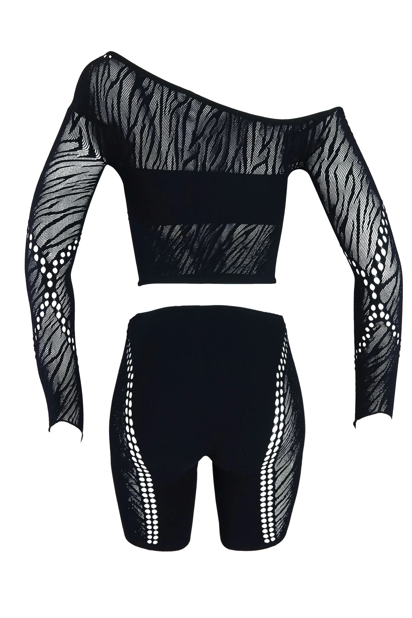 9650-Stefani-Hallow-Out-Top-Shorts-SET-4.webp Stefani Hallow Out Top & Shorts SET