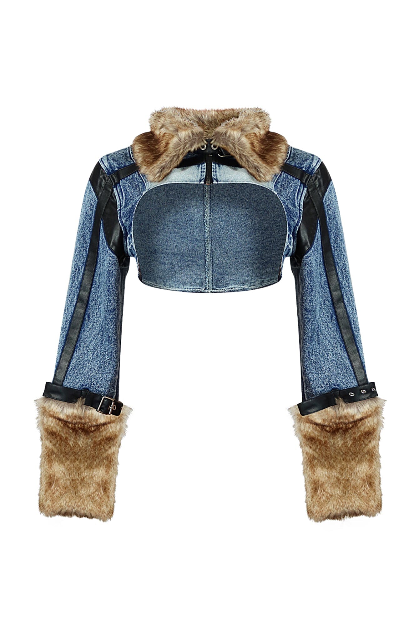 9707-Messina-Faux-Fur-Denim-Crop-Jacket-3.jpg Messina Faux Fur Denim Crop Jacket