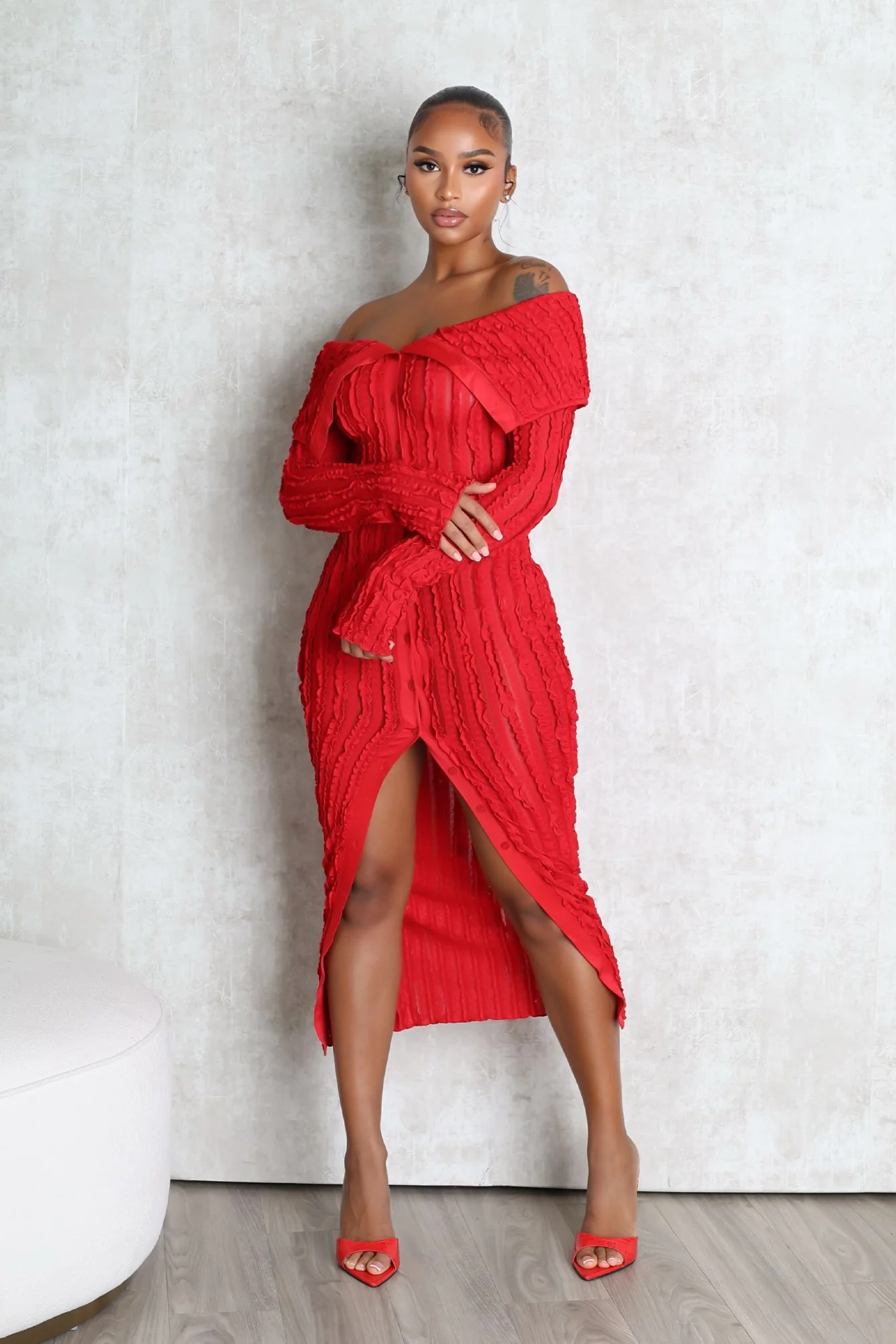 98-Melody-Off-Shoulder-Mesh-Dress-3.webp Melody Off Shoulder Mesh Dress