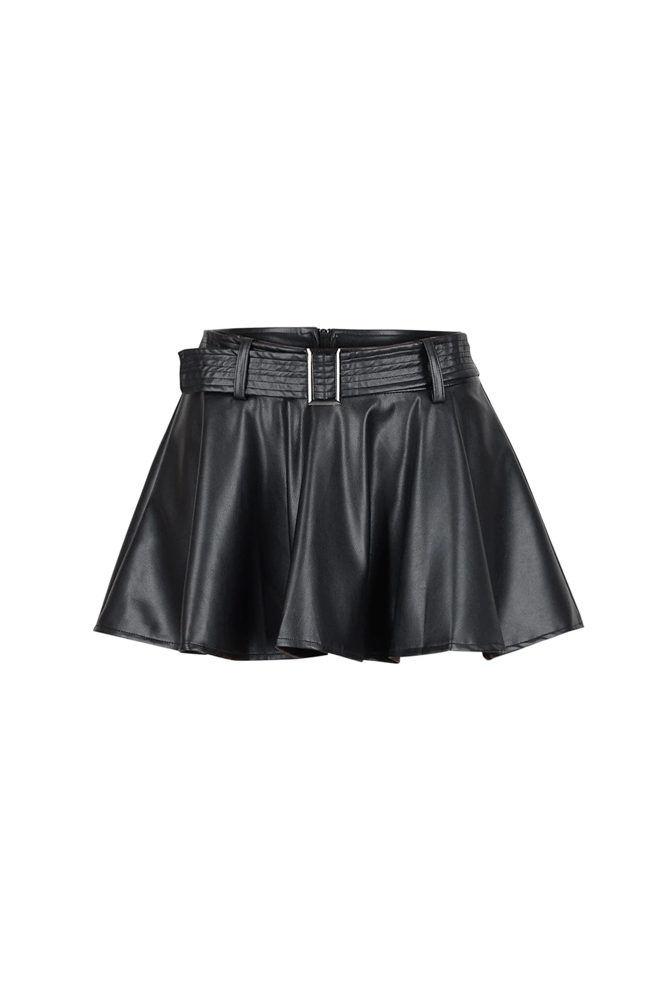 Vandal Faux Leather Mini Skirt