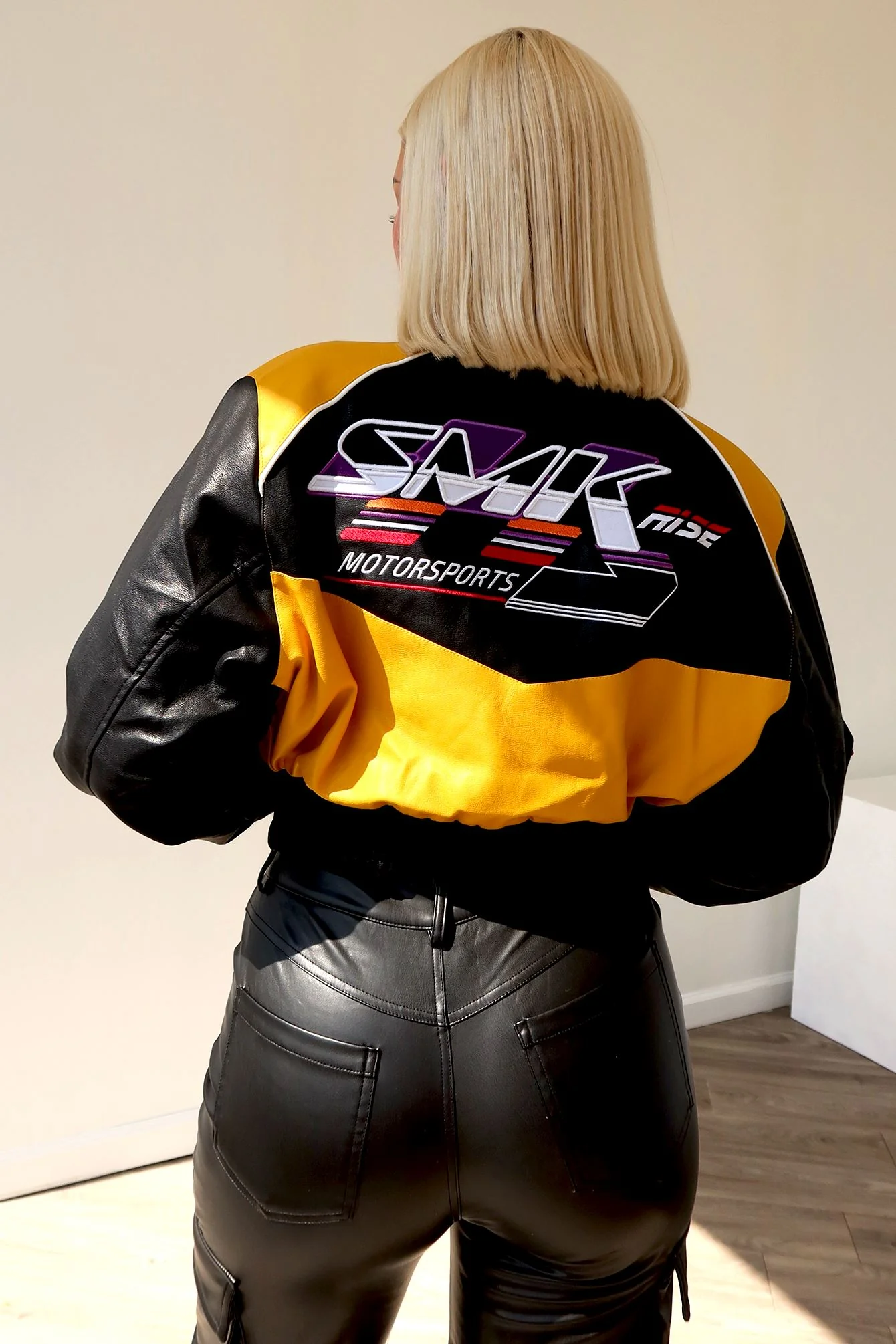 Motorsport Faux Leather Jacket