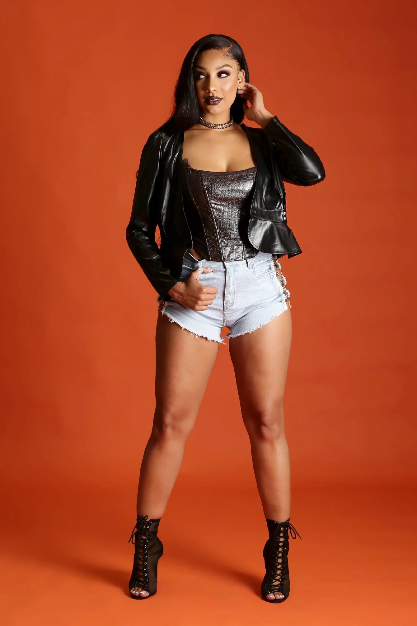 9910-From-Paris-With-Love-Faux-Leather-Ruffle-Bottom-Jacket-6.webp From Paris With Love Faux Leather Ruffle Bottom Jacket