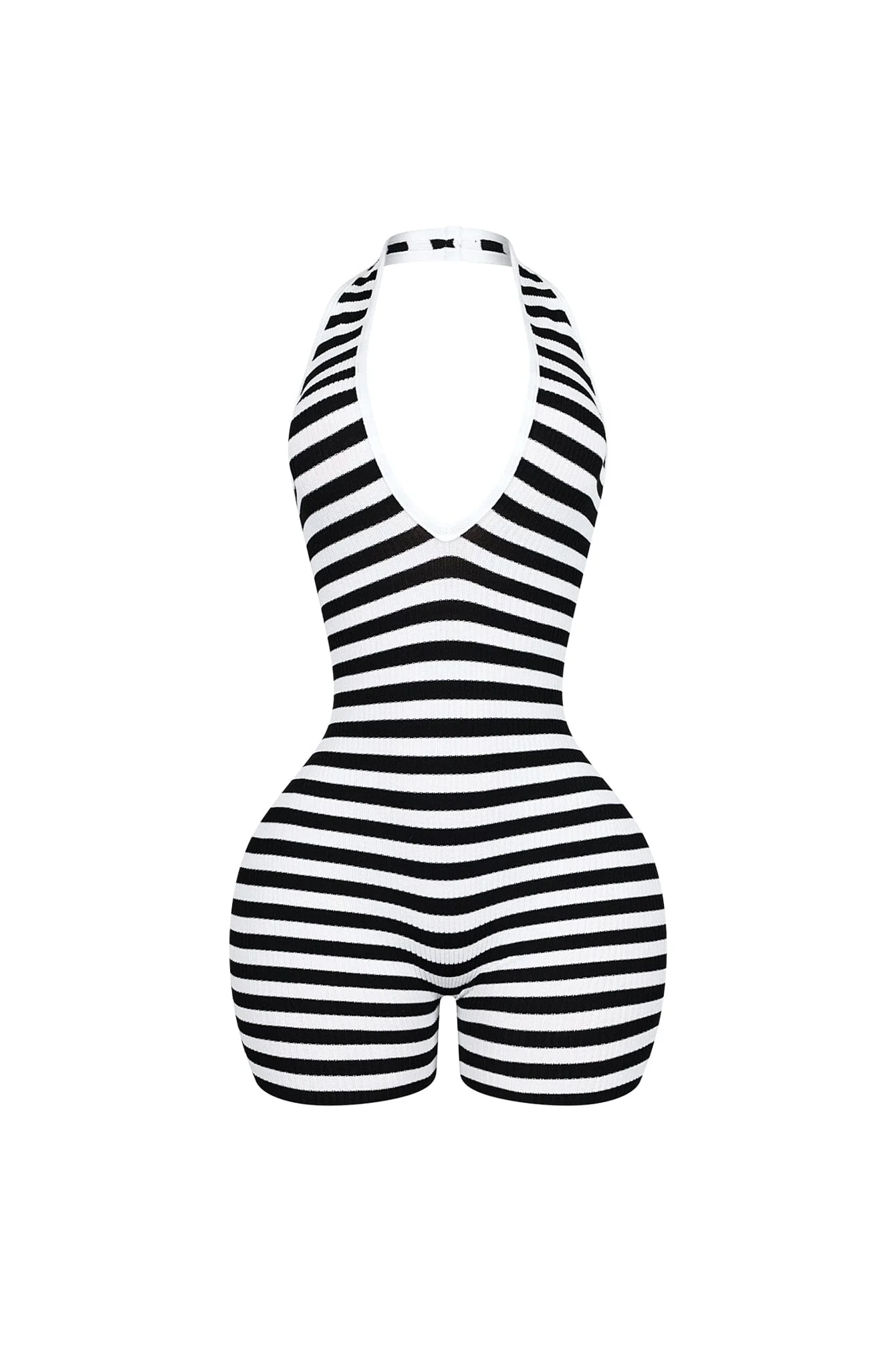 9917-Come-A-Board-Striped-Halter-Romper-5.webp Come A Board Striped Halter Romper