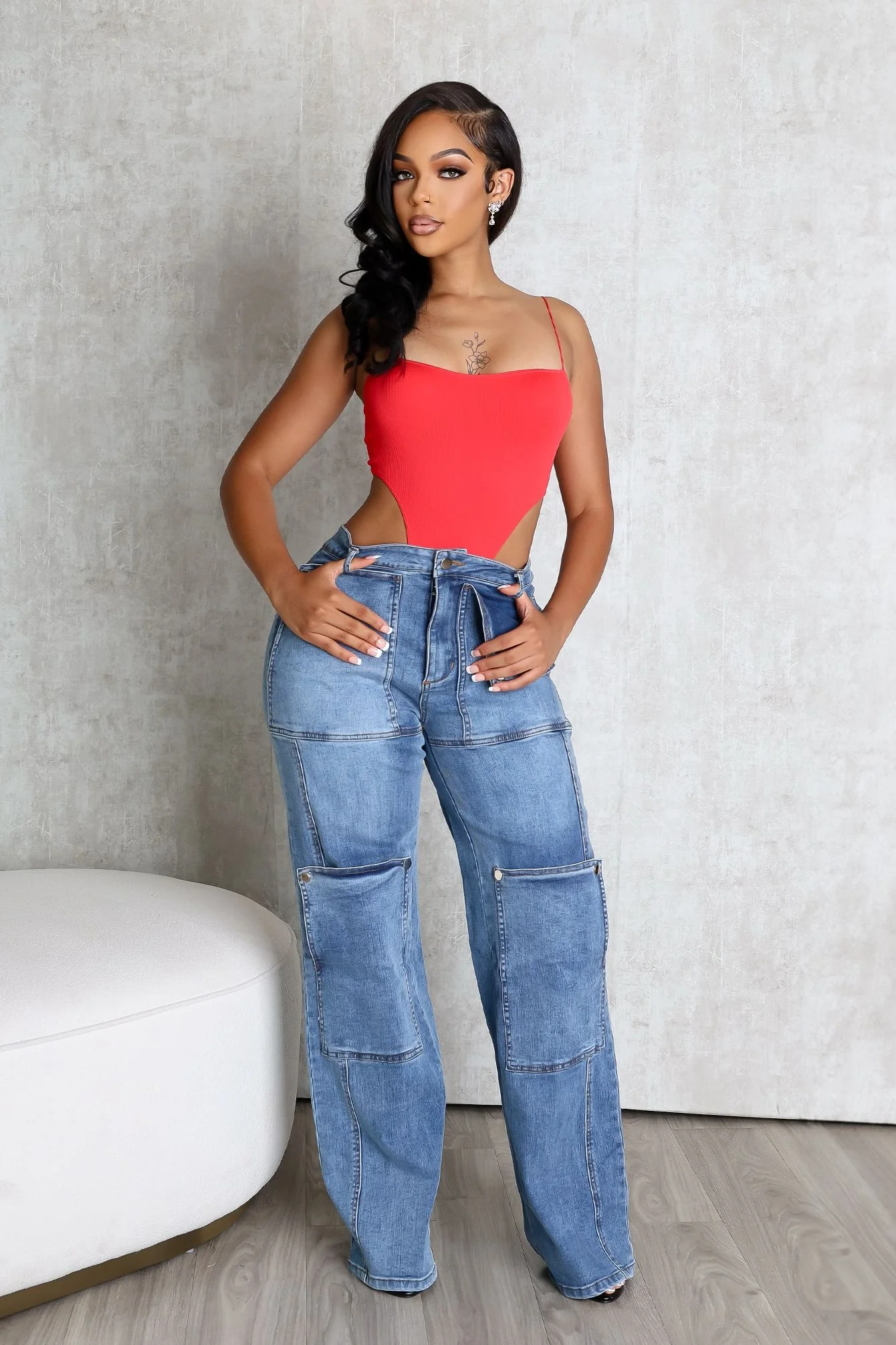 992-Hi-Rise-Snap-Baggy-Jeans-3.webp Hi Rise Snap Baggy Jeans