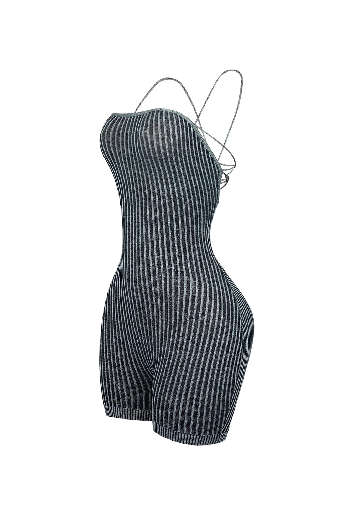 9949-Details-Two-Tone-Ribbed-Knit-Romper-5.webp Details Two Tone Ribbed Knit Romper