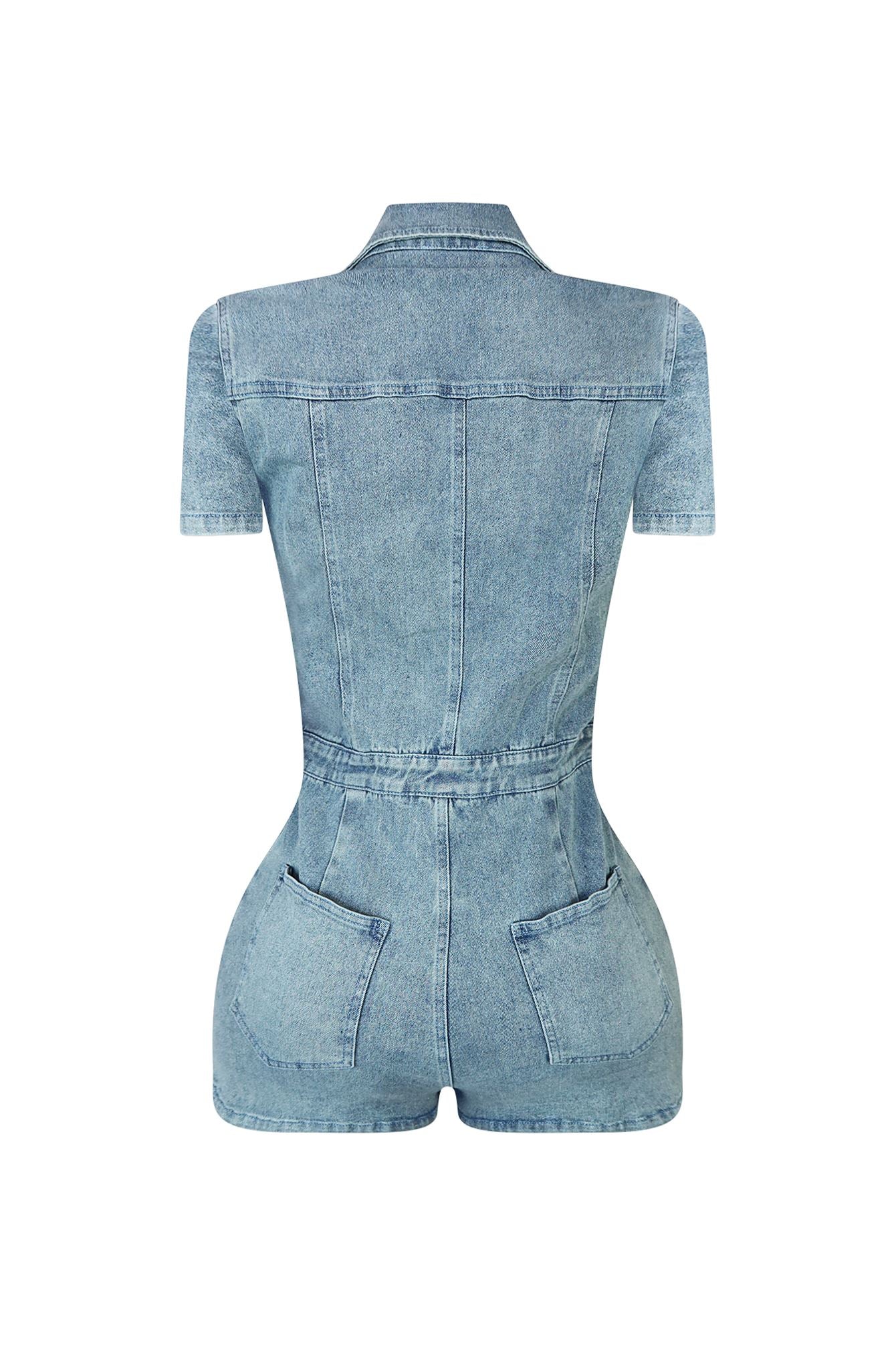 9964-Same-Page-Collared-Denim-Romper-4.jpg Same Page Collared Denim Romper