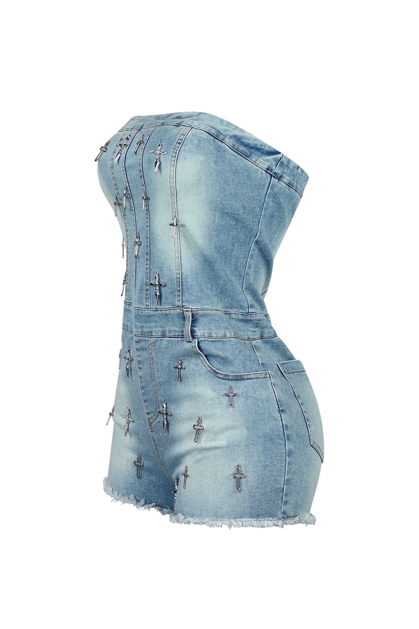 9968-Rock-Out-Cross-Denim-Tube-Romper-5.jpg Rock Out Cross Denim Tube Romper
